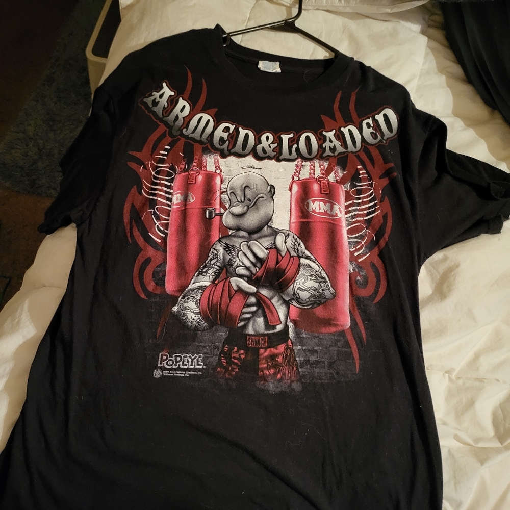 Mens Popeye T-Shirt (Armed&Loaded)